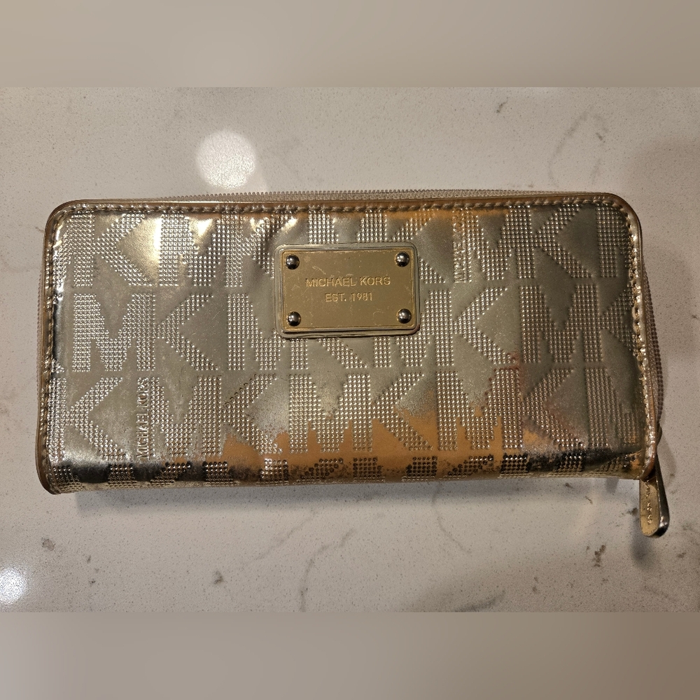 2 FOR $20 ITEM- Michael Kors Gold Wallet